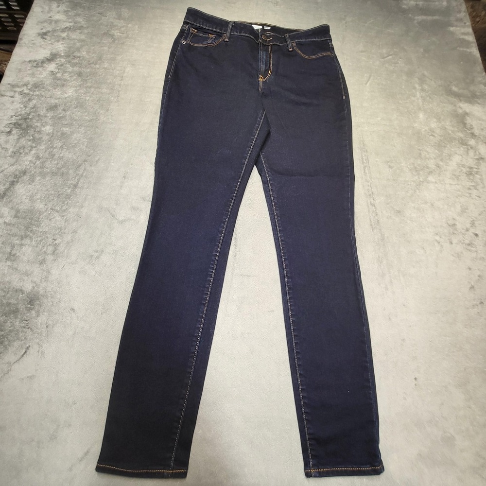 Old Navy Jeans Womens 10 Blue Rockstar Super Skinny Mid Rise Denim